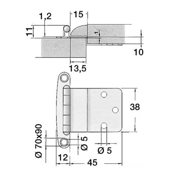 Cerniera inox