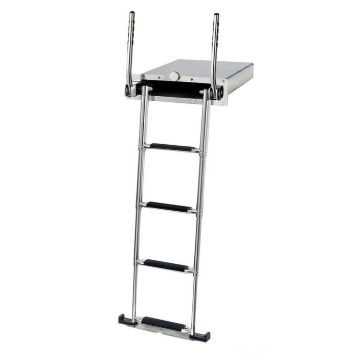 EasyUp built-in telescopic ladder with railings