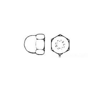 Domed cap hexagon UNI DIN CIECHI