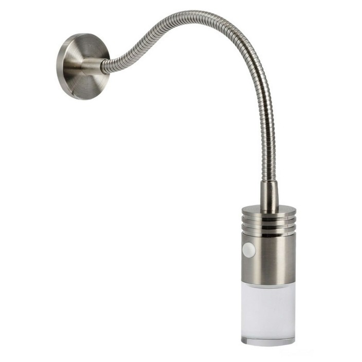 Luce snodata testa letto