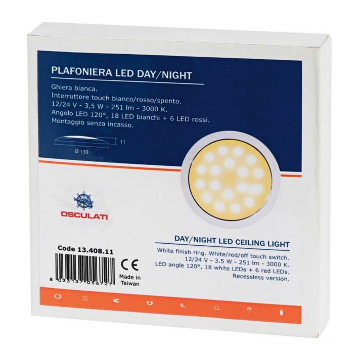 DayNight LED ceiling light recessless