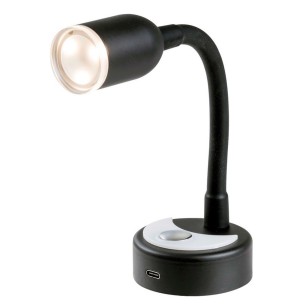 Articulated LED spotlight black