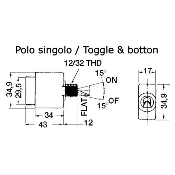Airpax toggle hydraulic magn circuit breaker