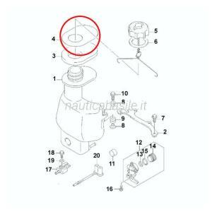 Ammortizzatore serbatoio evinrude johnson brp