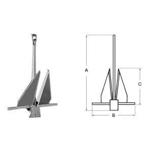 Ancora tipo danforth 15 kg