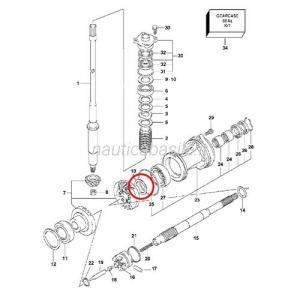 Anello 1,1 mm evinrude johnson brp