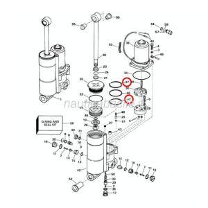 Anello trim / tilt evinrude johnson brp