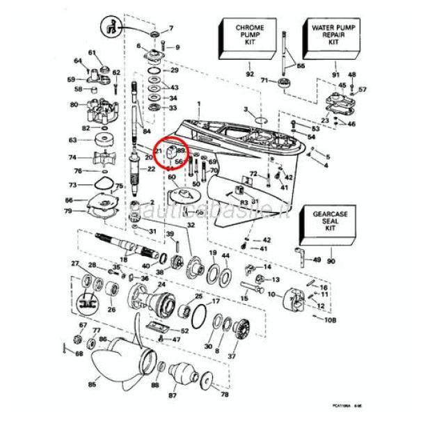 brp-evinrude-johnson anodo piede evinrude e-tec brp - foto 3