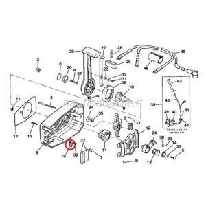 Blocco perno evinrude johnson brp