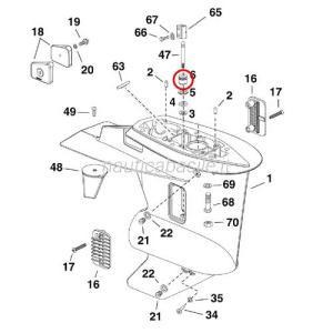 Boccola asta cambio evinrude johnson brp