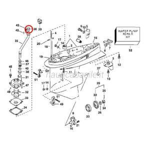 Boccola tubo acqua evinrude johnson brp