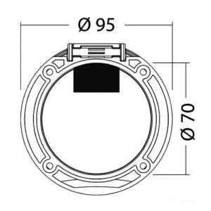 Box e coperchio classic evo foro trasversale