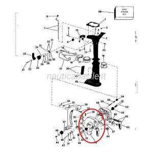 Cavalletto di fissaggio evinrude johnson brp