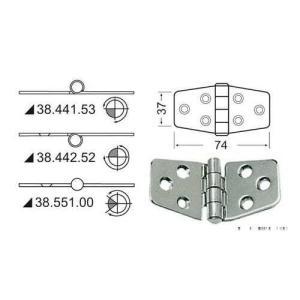 Cerniera inox 74x37