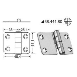 Cerniera nodo sporgente 60,4x38,1 mm