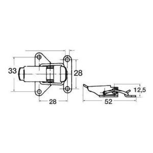 Chiusura a leva inox 52mm