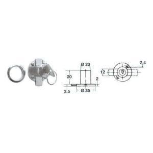 Cilindro chiusura antine 20mm