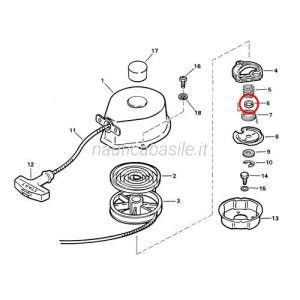 Coperchio molla evinrude johnson brp