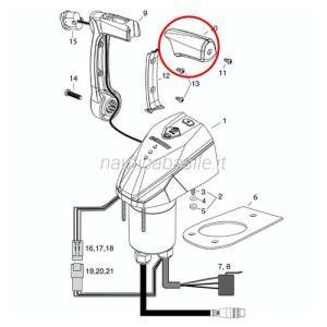 Copertura leva acceleratore evinrude brp