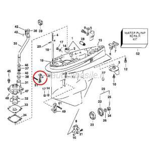 Filtro acqua destro evinrude johnson brp