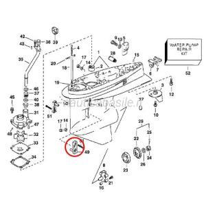 Filtro acqua sinistro evinrude johnson brp