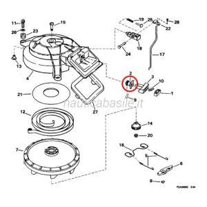 Guida corda di avviamento evinrude johnson brp