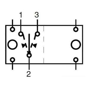 Interruttore (on)-off-(on) 2 lampadine 12 v