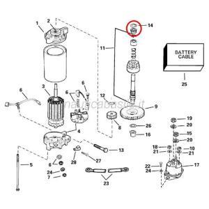 Kit anelli metallici evinrude johnson brp