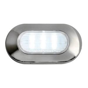 Luce di cortesia ovale 6 led bianchi