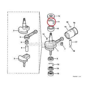 Mezza rondella evinrude johnson brp