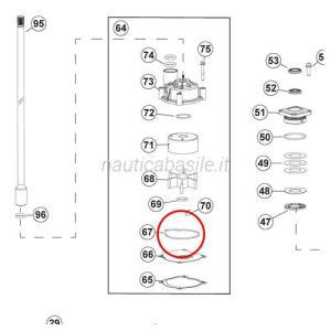 O-ring alloggiamento girante evinrude brp