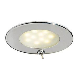 Plafoniera adria led inox con interruttore