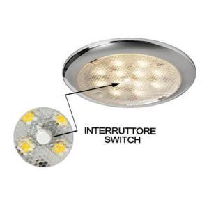 Plafoniera procion inox con interruttore