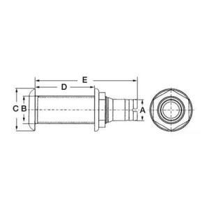 Scarico nylon 1 3/8 mm 29/32