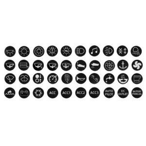 Set 40 stickers per interruttori antivandalo