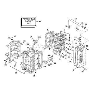 Set guarnizioni testata evinrude johnson brp