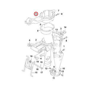 Supporto cavalletto evinrude johnson brp