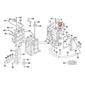 Tappo filtro olio evinrude johnson brp