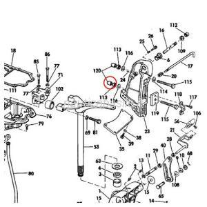 Tappo protettivo motore evinrude johnson brp