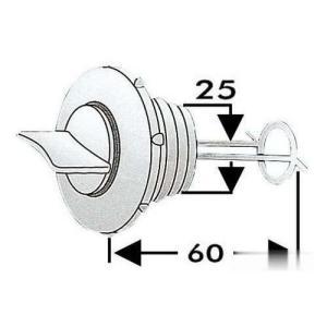 Tappo scarico nylon 25 mm