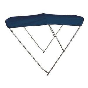 Tendalino 3 archi inox alto cm 170/180 blu capottina barca - tenda nautica para sole