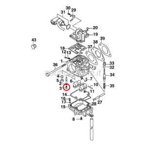 Ugello carburatore evinrude johnson brp