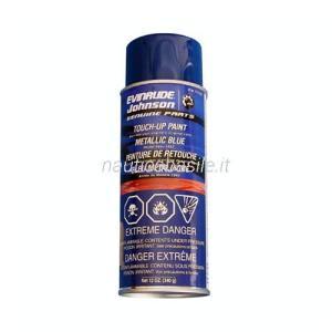 Vernice spray blu metallizzato evinrude johnson brp