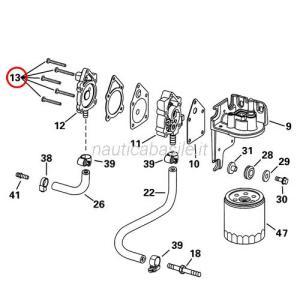 Vite pompa carburante benzina evinrude johnson brp